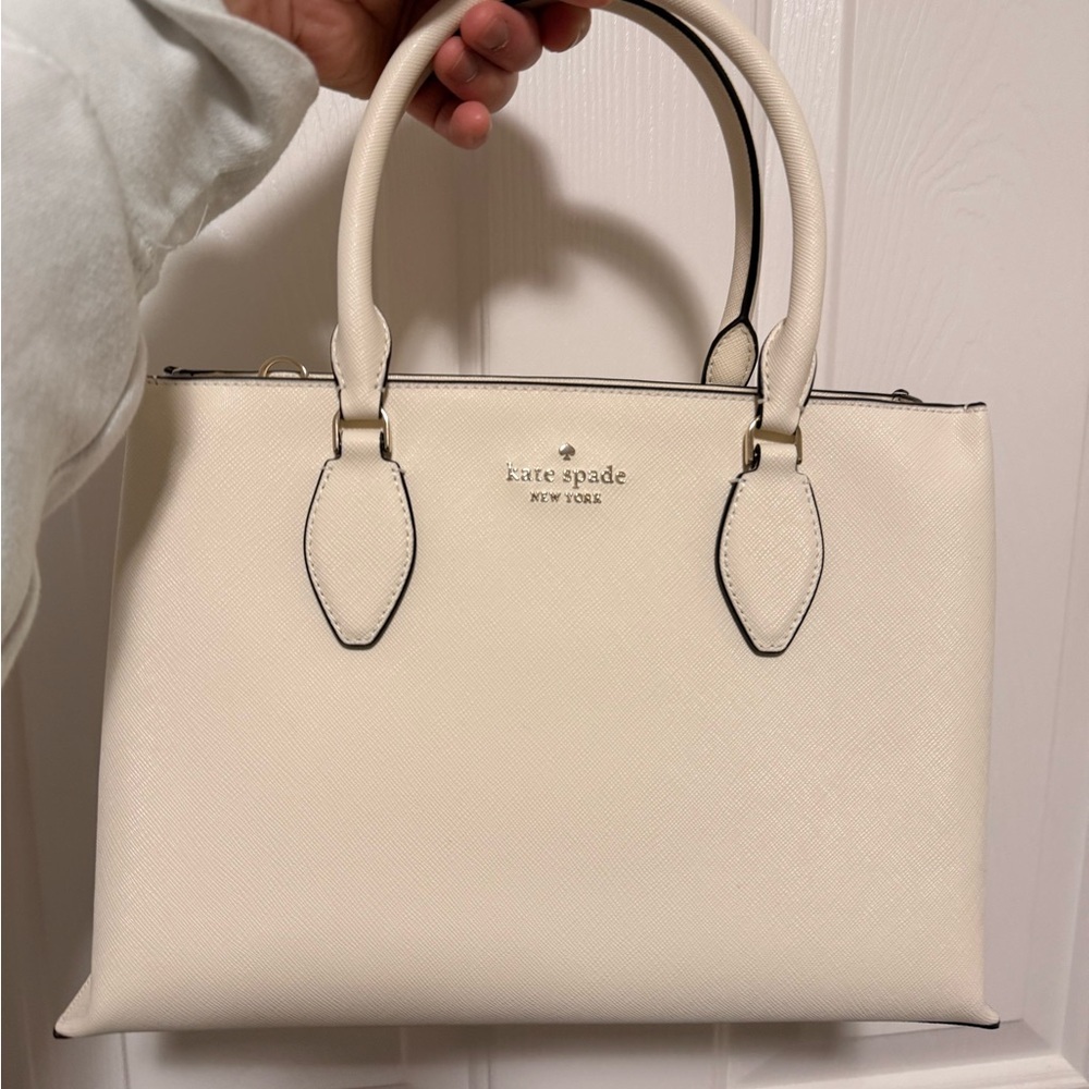 Kate Spade Elegant Cream Satchel - Picture 5 of 6